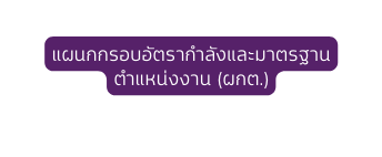 แผนกกรอบอ ตรากำล งและมาตรฐานตำแหน งงาน ผกต